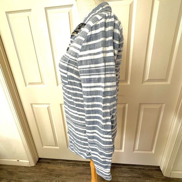 J.Crew striped gauze boy perfect fit blouse - Picture 6 of 10